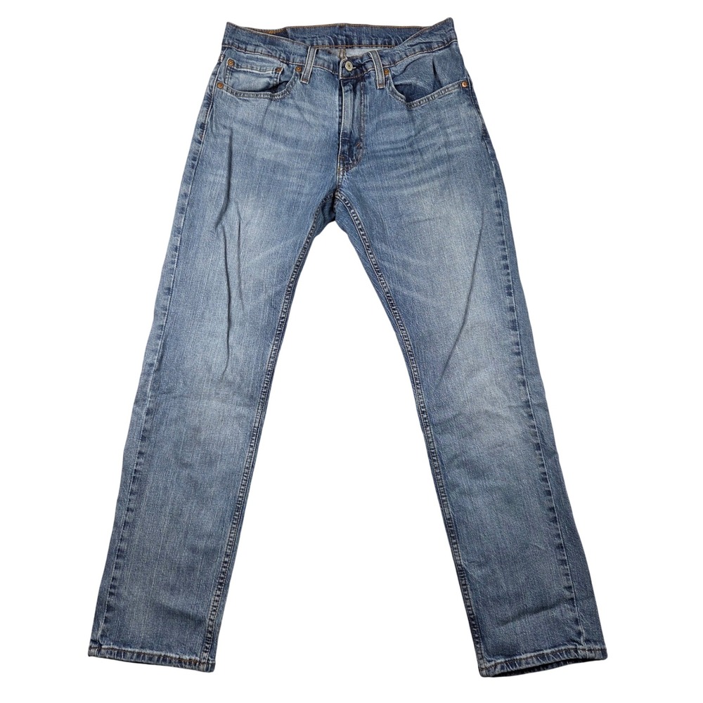 Levi's 559 Relaxed Straight Jeans Mens 32x32 Blue Fair Distressed Hole Stretch